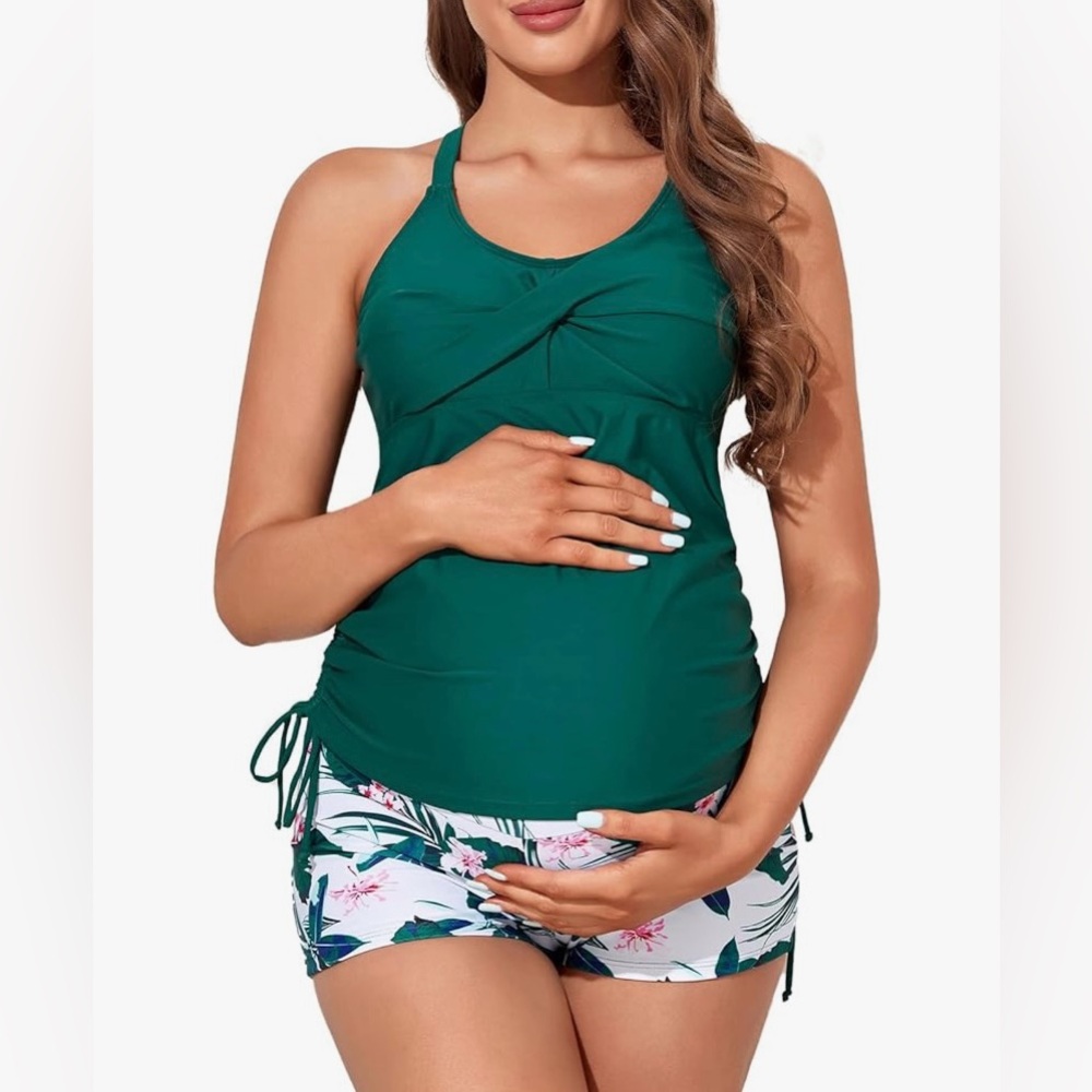 NWT - Maternity Tankini Two-Piece Swimsuit
